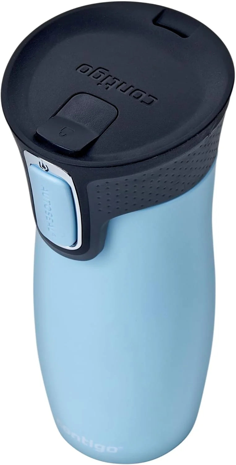Contigo West Loop Autoseal Travel Mug, Stainless Steel Thermal Mug, Vacuum Flask, Leakproof Tumbler, Coffee Mug with BPA-Free Easy-Clean Lid