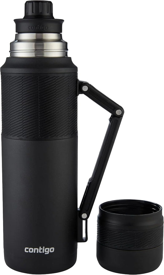 Contigo Thermal Bottle Thermalock, Vacuum Insulated Travel Flask, Thermos Flask for Hot Drinks, up to 35h hot & 60h Cold, Leakproof Coffee Tea Bottle, Stainless Steel Travel Mug