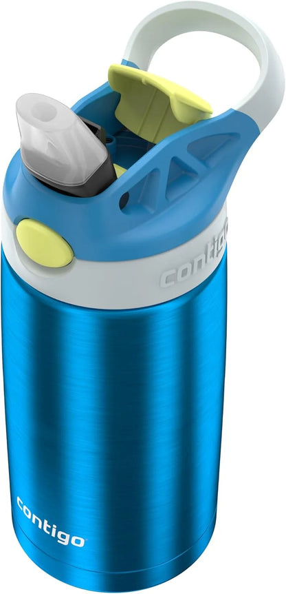 Contigo AUTOSPOUT Water Bottle, 13 oz, Coral Blue/Poppy