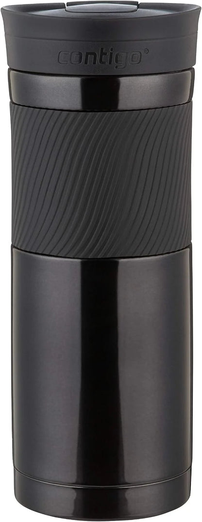 Contigo Byron Snapseal Travel Mug, Stainless Steel Thermal mug, vacuum flask, leakproof tumbler, coffee mug with BPA free Easy-Clean Lid, 470 ml, Vivacious