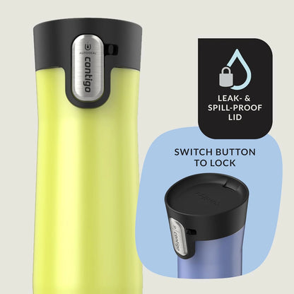 Contigo AUTOSEAL West Loop Vacuum-Insulated Stainless Steel Travel Mug with Easy-Clean Lid 24 oz Crystal Agave