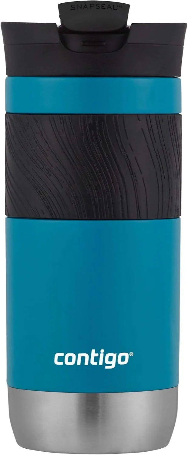 Contigo Byron 2.0 Stainless Steel Travel Mug with SNAPSEAL Lid and Grip 20oz. Juniper