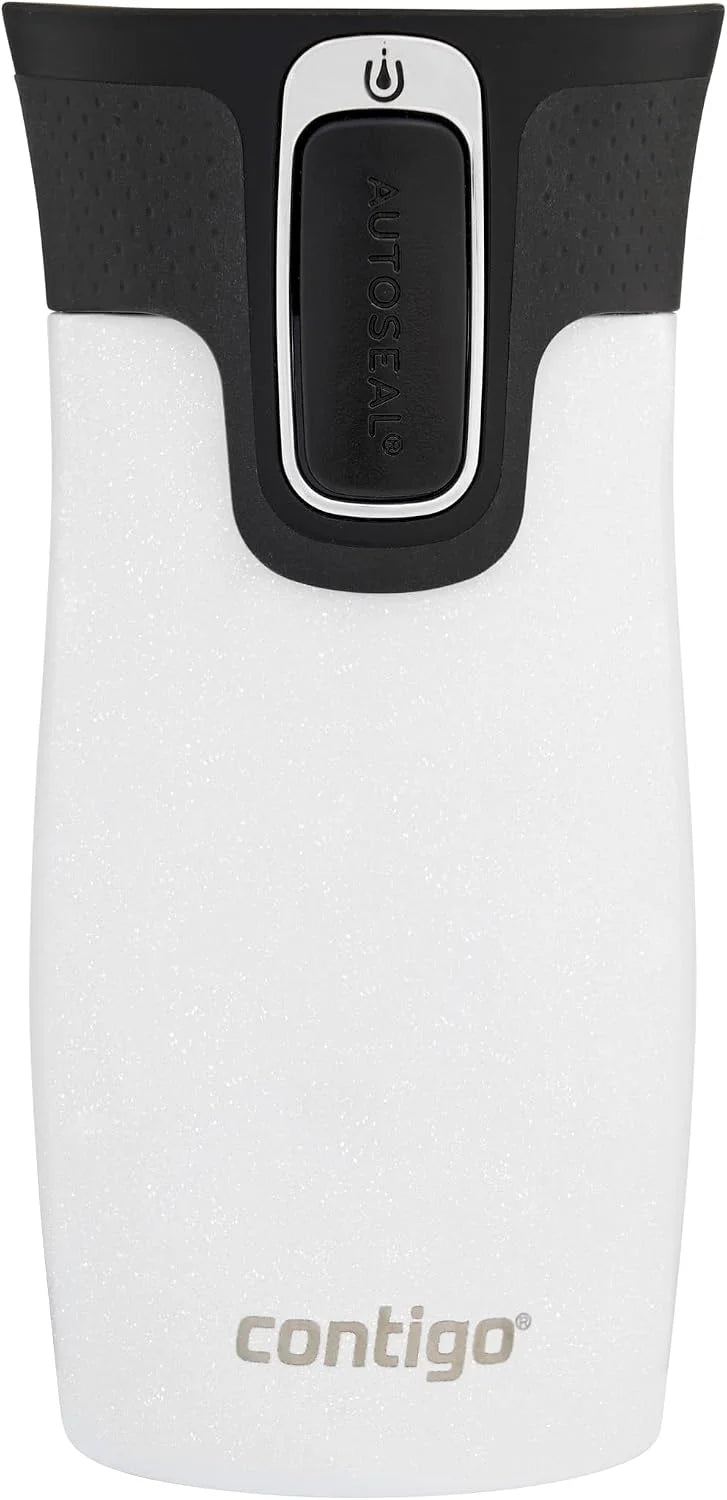 Contigo West Loop Mini Autoseal Travel Mug | Stainless Steel Thermal Mug | Vacuum Flask | Leakproof Tumbler | Coffee to go Mug with BPA Free Easy-Clean Lid | Lakeside | 300 ml