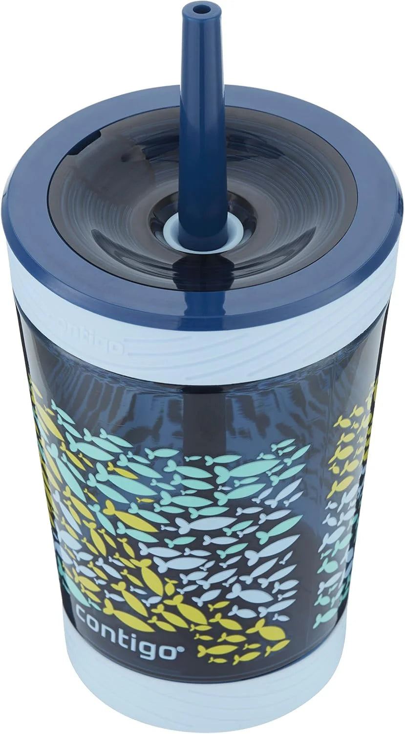 Contigo Kids Spill-Proof Tumbler with Straw 14 oz. 2 Pack