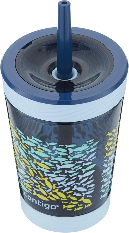 Contigo Kids Spill-Proof Tumbler with Straw 14 oz. 2 Pack