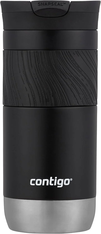 Contigo Byron 2.0 Thermo, Stainless Steel Insulated Snapseal Closure, Coffee Mug to go, 100% Leak Proof, Dishwasher Safe lid, BPA Free, Keeps Warm up to 6 Hours, 470 ml