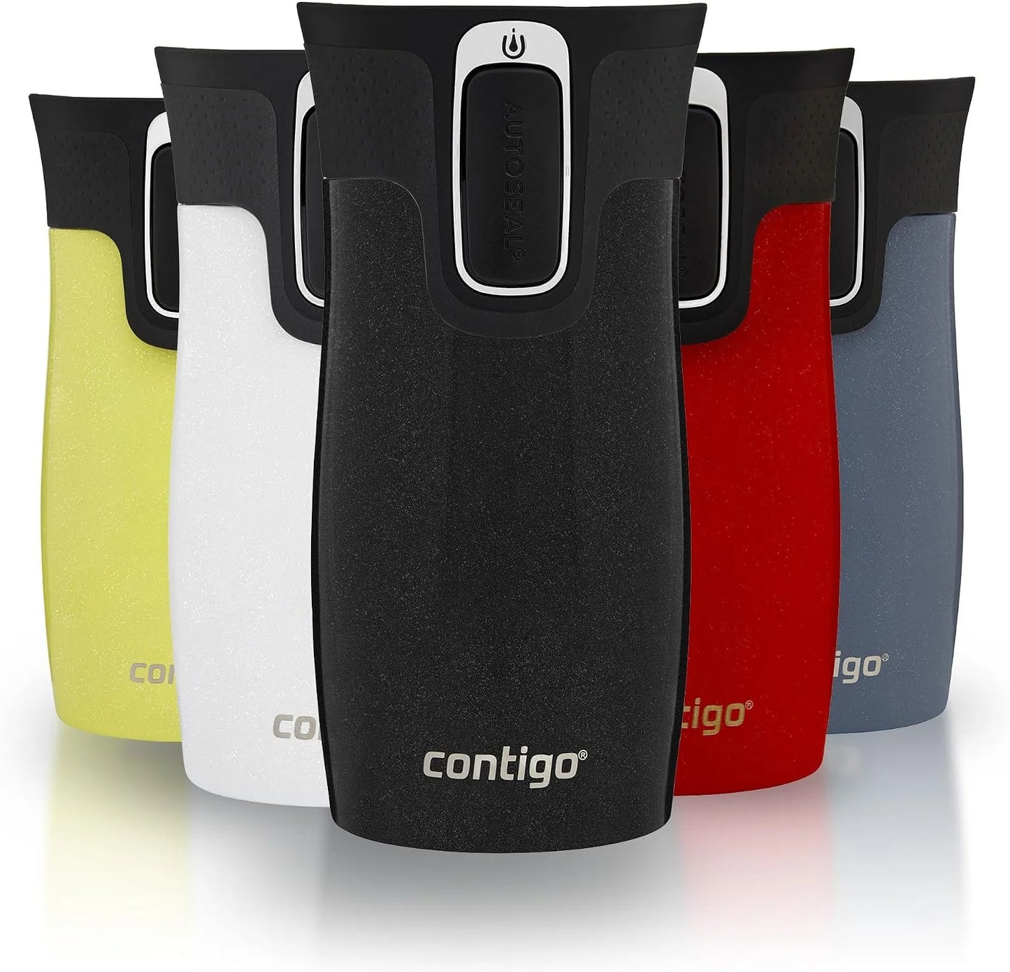 Contigo West Loop Mini Autoseal Travel Mug | Stainless Steel Thermal Mug | Vacuum Flask | Leakproof Tumbler | Coffee to go Mug with BPA Free Easy-Clean Lid | Lakeside | 300 ml