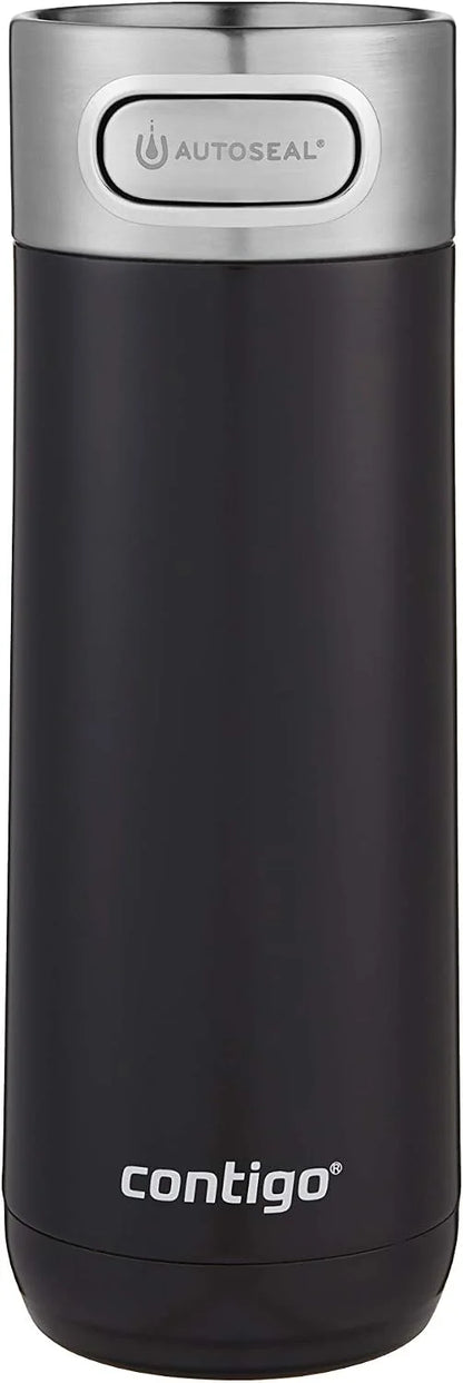 Luxe Autoseal Travel Mug, Stainless Steel Thermal Mug, Vacuum Flask, Leakproof Tumbler, Dishwasher Safe, Coffee Mug with BPA Free Easy-Clean Lid, 360 ml