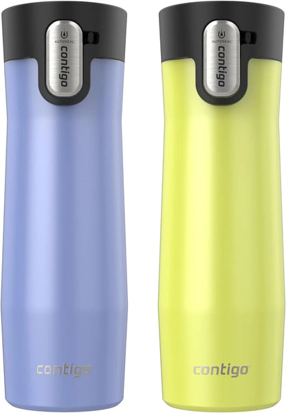Contigo AUTOSEAL West Loop Vacuum-Insulated Stainless Steel Travel Mug with Easy-Clean Lid 24 oz Crystal Agave