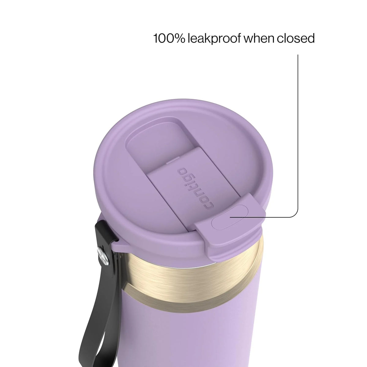 Contigo DualSip 24 oz Stainless Steel Vacuum-Insulated Water Bottle with Carry Strap & 2-in-1 Leakproof Lid (Straw or Spout), BPA-Free & Lead-Free, Dishwasher Safe