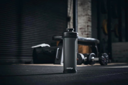 Contigo Shake & Go 2.0 Protein Shaker Bottle with Mixer Ball | Large BPA Free Blender | Ideal for Protein Powder, Nutrition Shakes or Smoothies | Leak Proof Sports Bottle | 820 ml