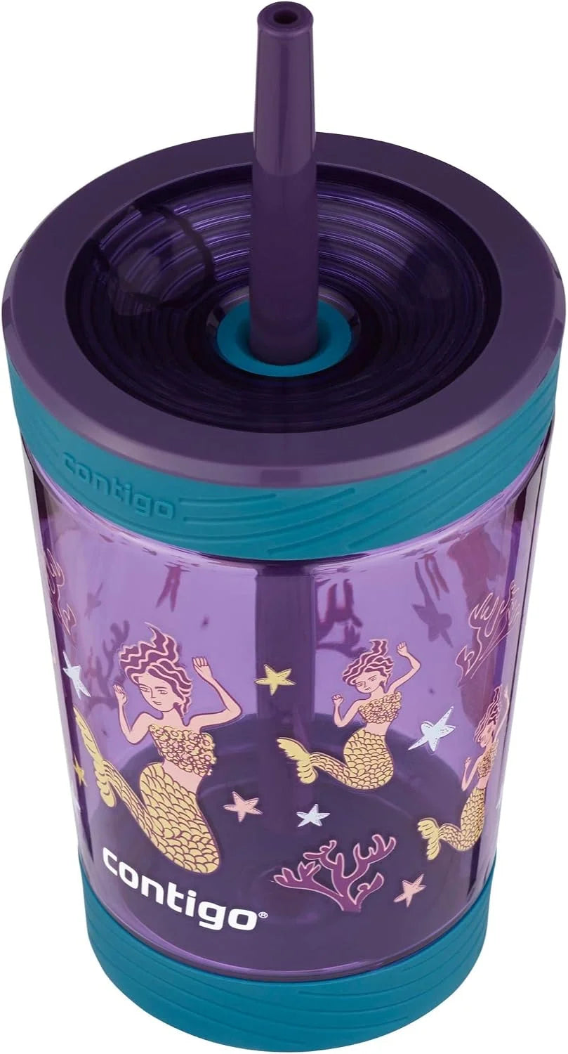 Contigo Kids Spill-Proof Tumbler with Straw 14 oz. 2 Pack