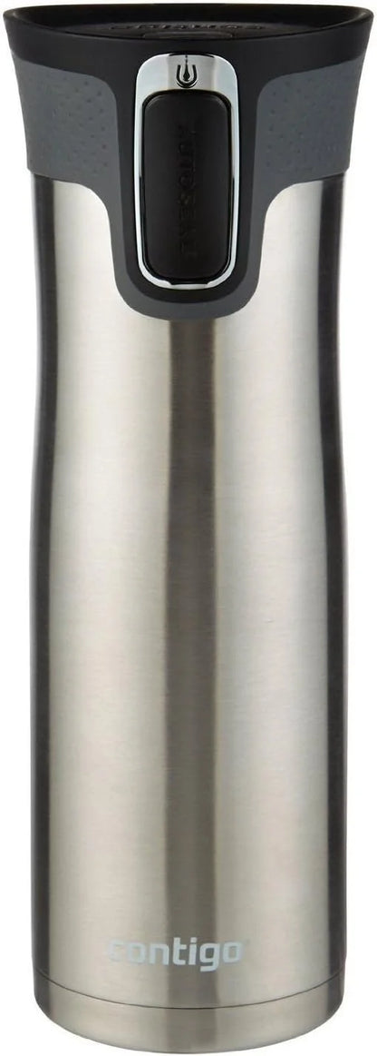 Contigo AUTOSEAL West Loop Vacuum-Insulated Stainless Steel Travel Mug with Easy-Clean Lid 24 oz Crystal Agave