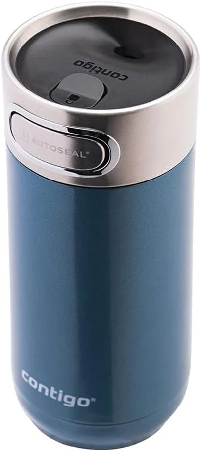 Contigo Luxe Autoseal 360 ml Stainless Steel Thermal Mug, Vacuum Flask, Leakproof Tumbler, Dishwasher Safe, Coffee Mug with BPA Free Easy-Clean Lid, Cornflower