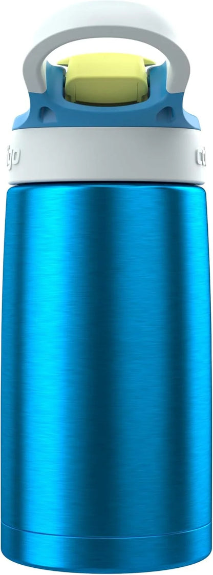 Contigo AUTOSPOUT Water Bottle, 13 oz, Coral Blue/Poppy