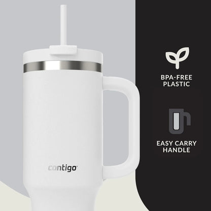 Contigo Streeterville 40oz Tumbler, Stainless Steel Vacuum Insulated, Leak-Proof, Cold for 29 Hours, Salt
