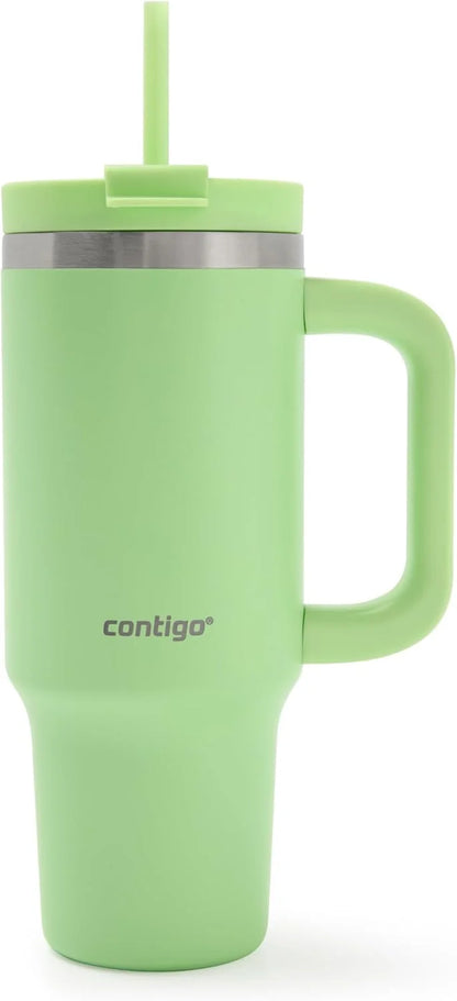 Contigo Streeterville 30oz Tumbler, Stainless Steel Vacuum Insulated, Leak-Proof, Cold for 29 Hours, Fits in cupholders, Cucumber