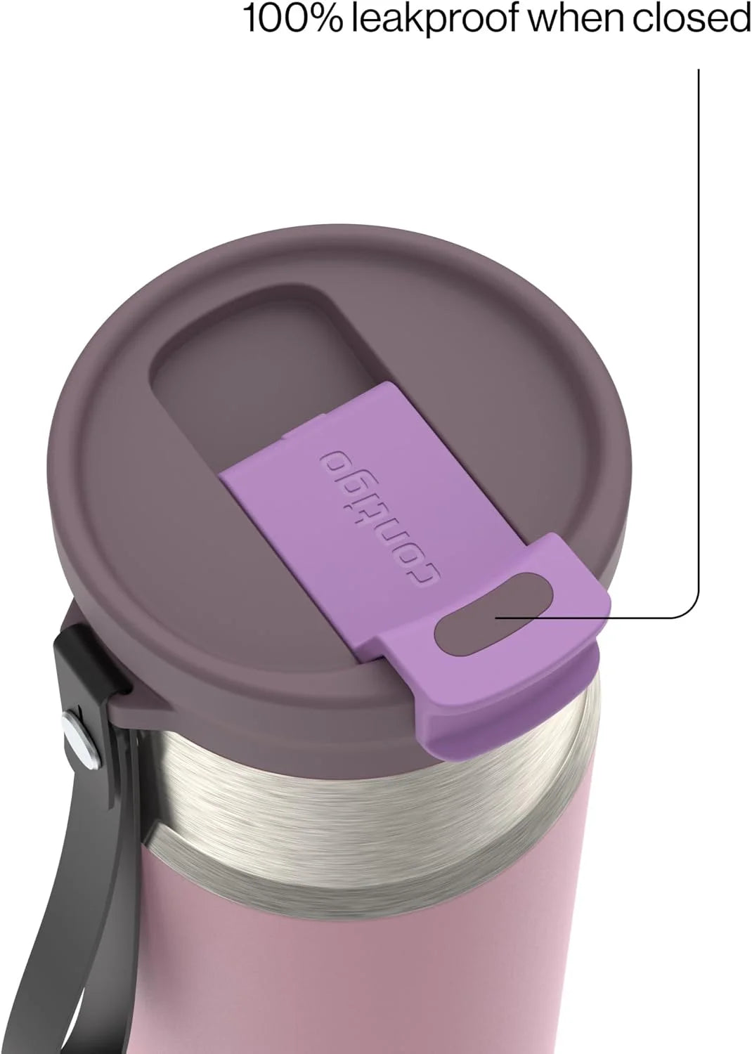 Contigo DualSip 16 oz Compact Stainless Steel Vacuum-Insulated Water Bottle with 2-in-1 Leakproof Lid (Straw or Spout), BPA-Free & Lead-Free, Dishwasher Safe