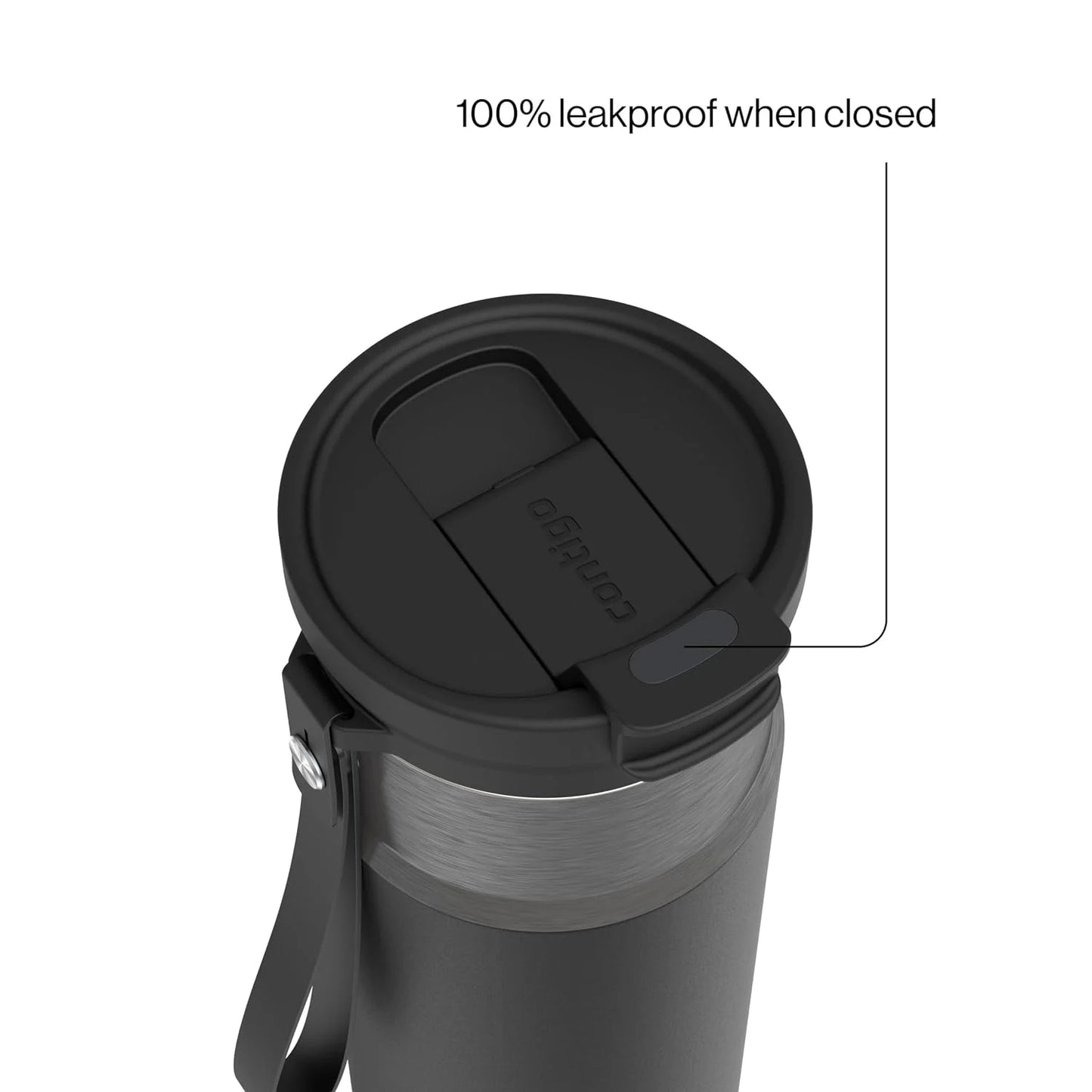 Contigo DualSip 24 oz Stainless Steel Vacuum-Insulated Water Bottle with Carry Strap & 2-in-1 Leakproof Lid (Straw or Spout), BPA-Free & Lead-Free, Dishwasher Safe