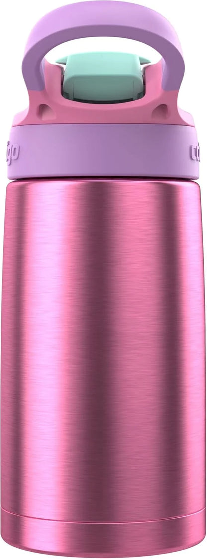 Contigo AUTOSPOUT Water Bottle, 13 oz, Coral Blue/Poppy