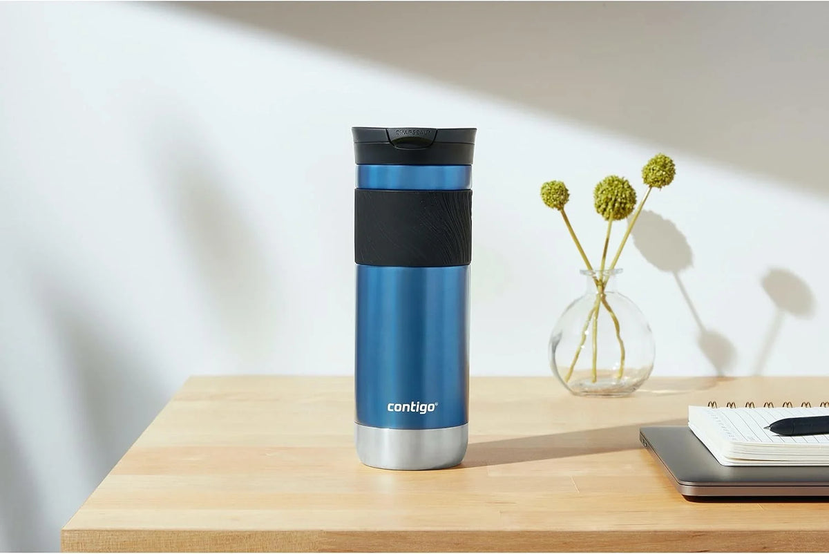 Contigo Byron 2.0 Stainless Steel Travel Mug with SNAPSEAL Lid and Grip 20oz. Juniper
