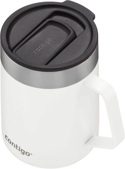 Contigo Stainless Steel Insulated Coffee Mug with Handle, Keeps Drinks Hot for Up to 5 Hours, 410 ml