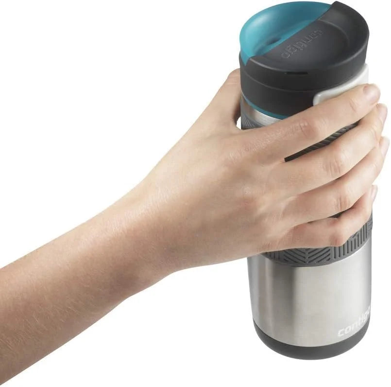 Contigo Transit Autoseal Travel Mug, Stainless Steel Thermal Vacuum Flask, Leakproof Tumbler With BPA-Free Easy-Clean Lid, 470 ml