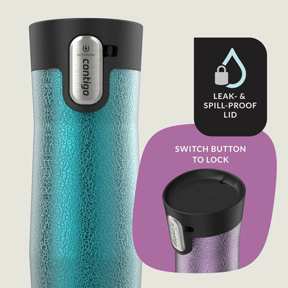 Contigo AUTOSEAL West Loop Vacuum-Insulated Stainless Steel Travel Mug with Easy-Clean Lid 24 oz Crystal Agave