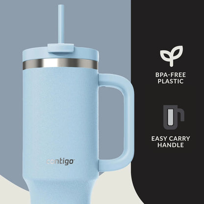 Contigo Streeterville 40oz Tumbler, Stainless Steel Vacuum Insulated, Leak-Proof, Cold for 29 Hours, Salt