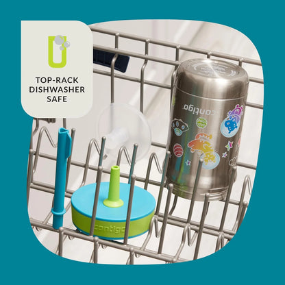 Contigo Leighton Insulated Straw Tumbler, 12 oz, Spacecraft/Juniper Lid