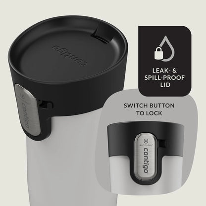 Contigo AUTOSEAL West Loop Vacuum-Insulated Stainless Steel Travel Mug with Easy-Clean Lid 24 oz Crystal Agave