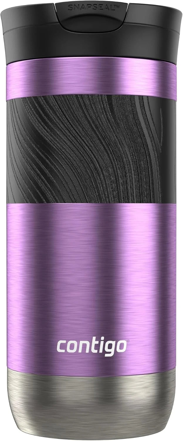Contigo Byron 2.0 Stainless Steel Travel Mug with SNAPSEAL Lid and Grip 20oz. Juniper