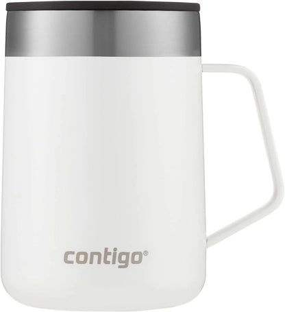 Contigo Stainless Steel Insulated Coffee Mug with Handle, Keeps Drinks Hot for Up to 5 Hours, 410 ml