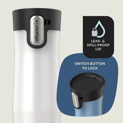 Contigo AUTOSEAL West Loop Vacuum-Insulated Stainless Steel Travel Mug with Easy-Clean Lid 24 oz Crystal Agave