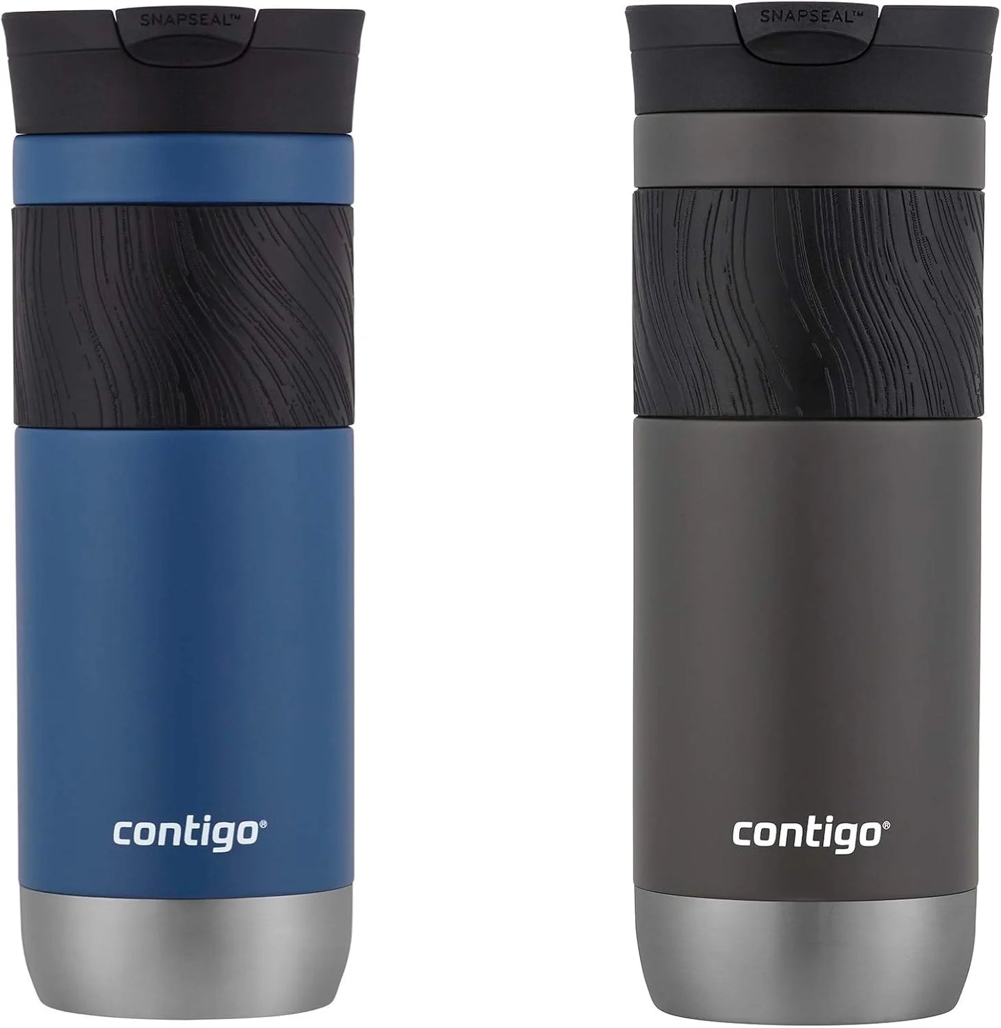 Contigo Byron 2.0 Stainless Steel Travel Mug with SNAPSEAL Lid and Grip 20oz. Juniper